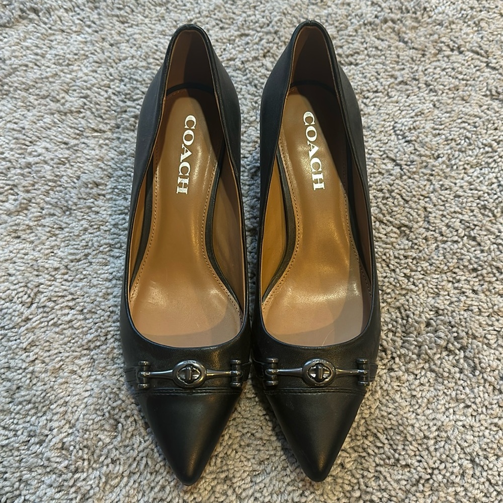 Coach black pumps